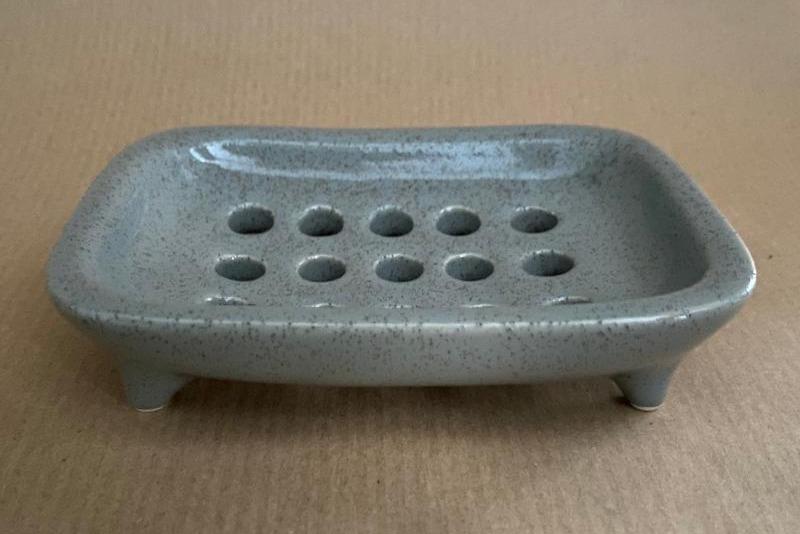 Plastic free ceramic soap dish