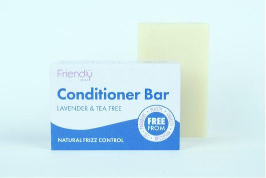 Plastic free hair conditioner soap bar - Lavender and tea tree