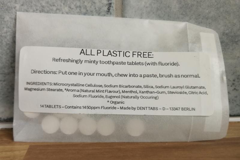 Plastic free toothpaste tablets - 7 day trial pack