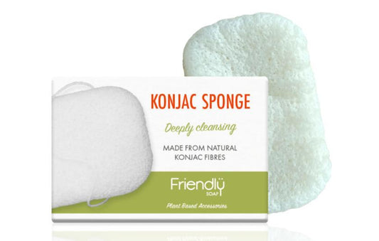 Plastic free konjac sponge