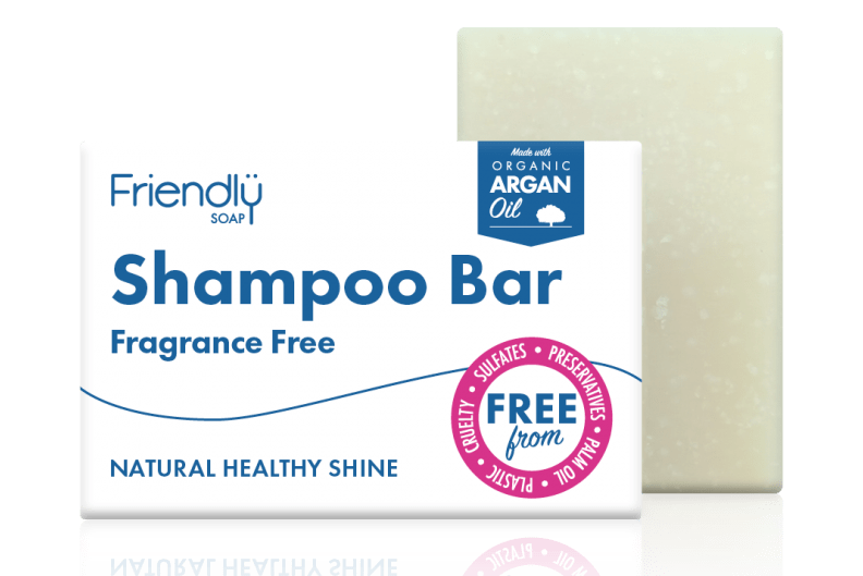 Plastic free shampoo soap bar - fragrance free