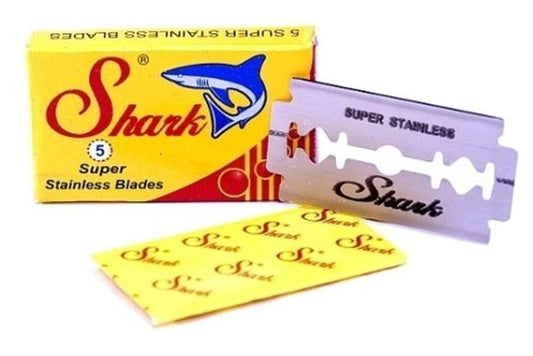 Plastic free double edge razor blades