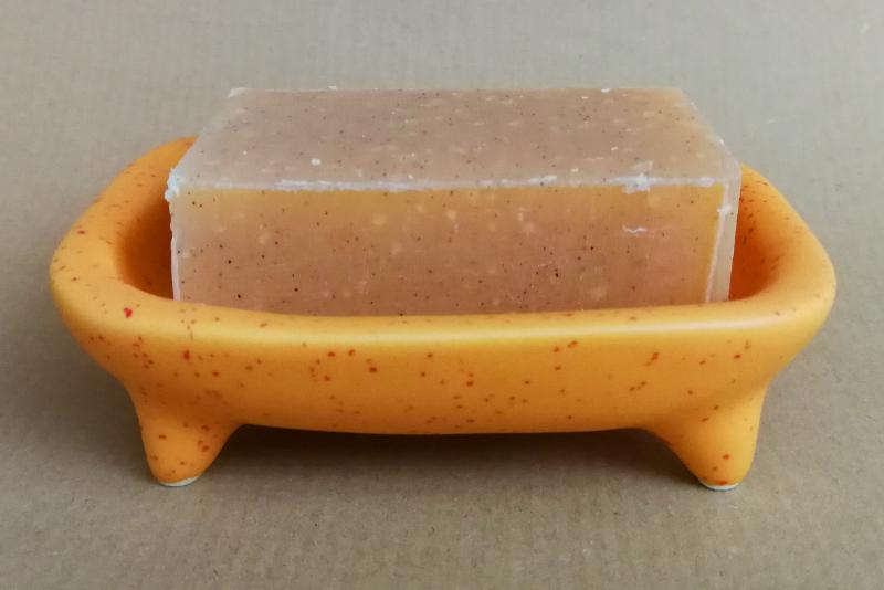 Plastic free ceramic soap dish