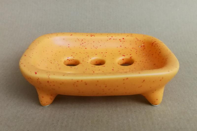 Plastic free ceramic soap dish