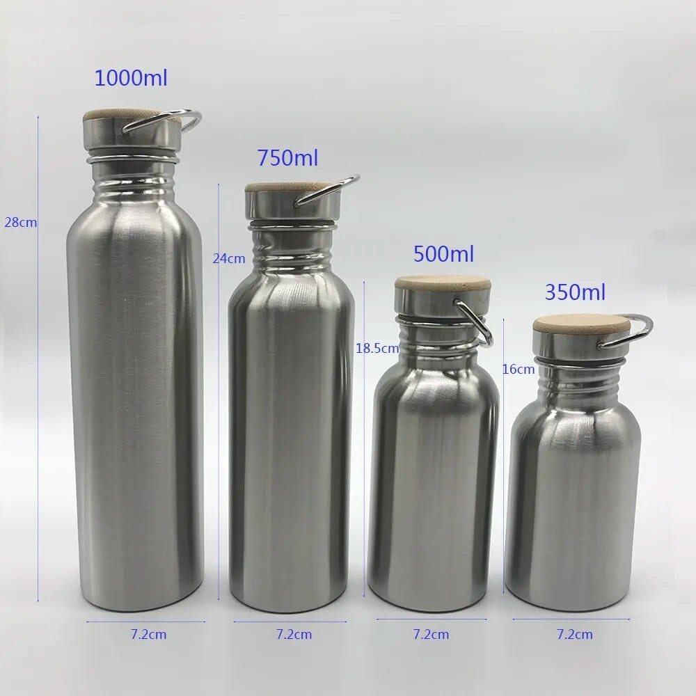 steel water bottle range dimensions and capacities