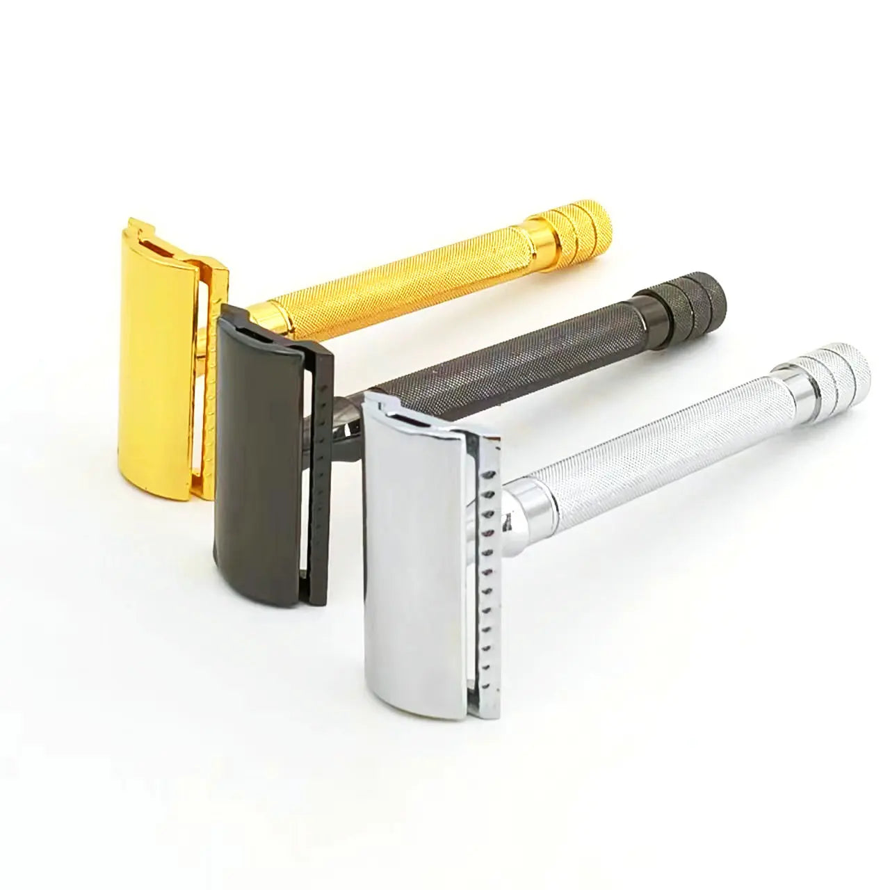 Classic Double Edge Safety Razor - Wet Shaving for Men Women - with 5 Platinum Razor Blades