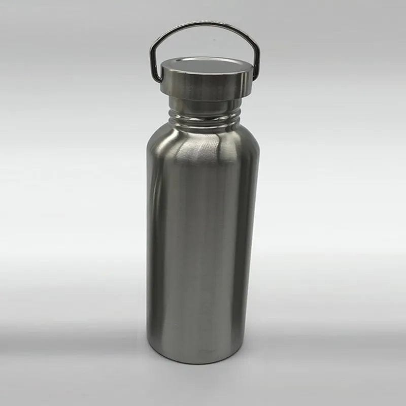 steel water bottle with steel lid