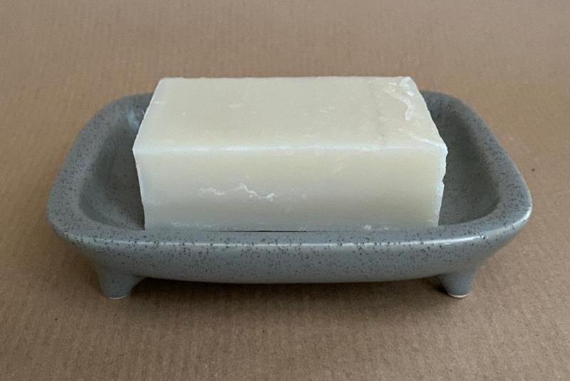 Plastic free ceramic soap dish