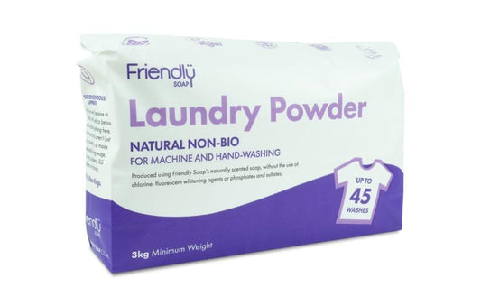 Plastic free laundry washing powder detergent