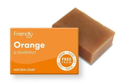 Plastic free soap bar - Orange and grapefruit