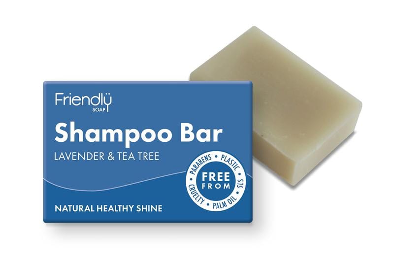 Plastic free shampoo soap bar - Lavender and tea tree