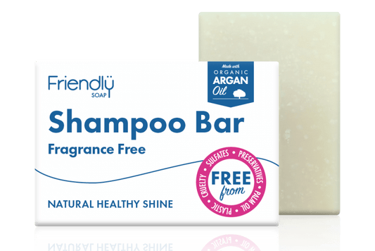 Plastic free shampoo soap bar - fragrance free