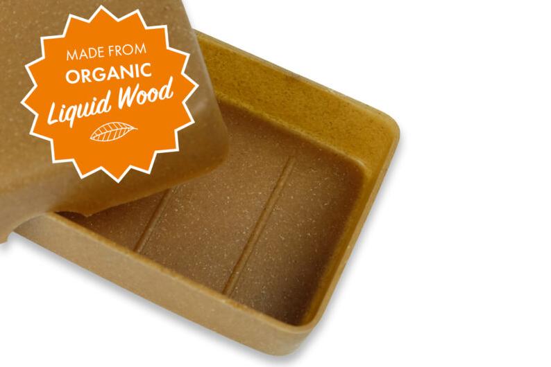 plastic free travel soap box liquid wood